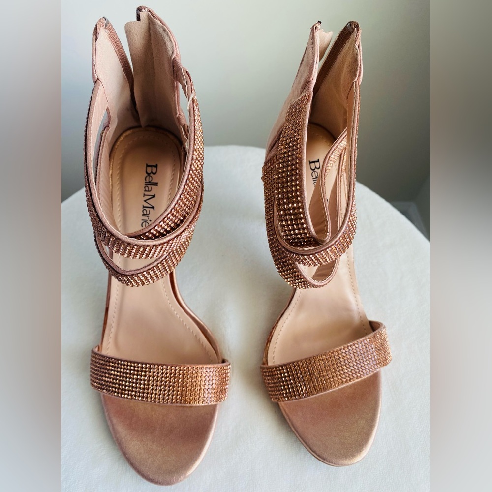 Champagne Rhinestone Heels - Picture 6 of 16